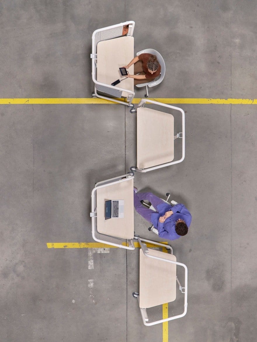 Image 3: Vitra Scout workstation nested office configuration mobile work