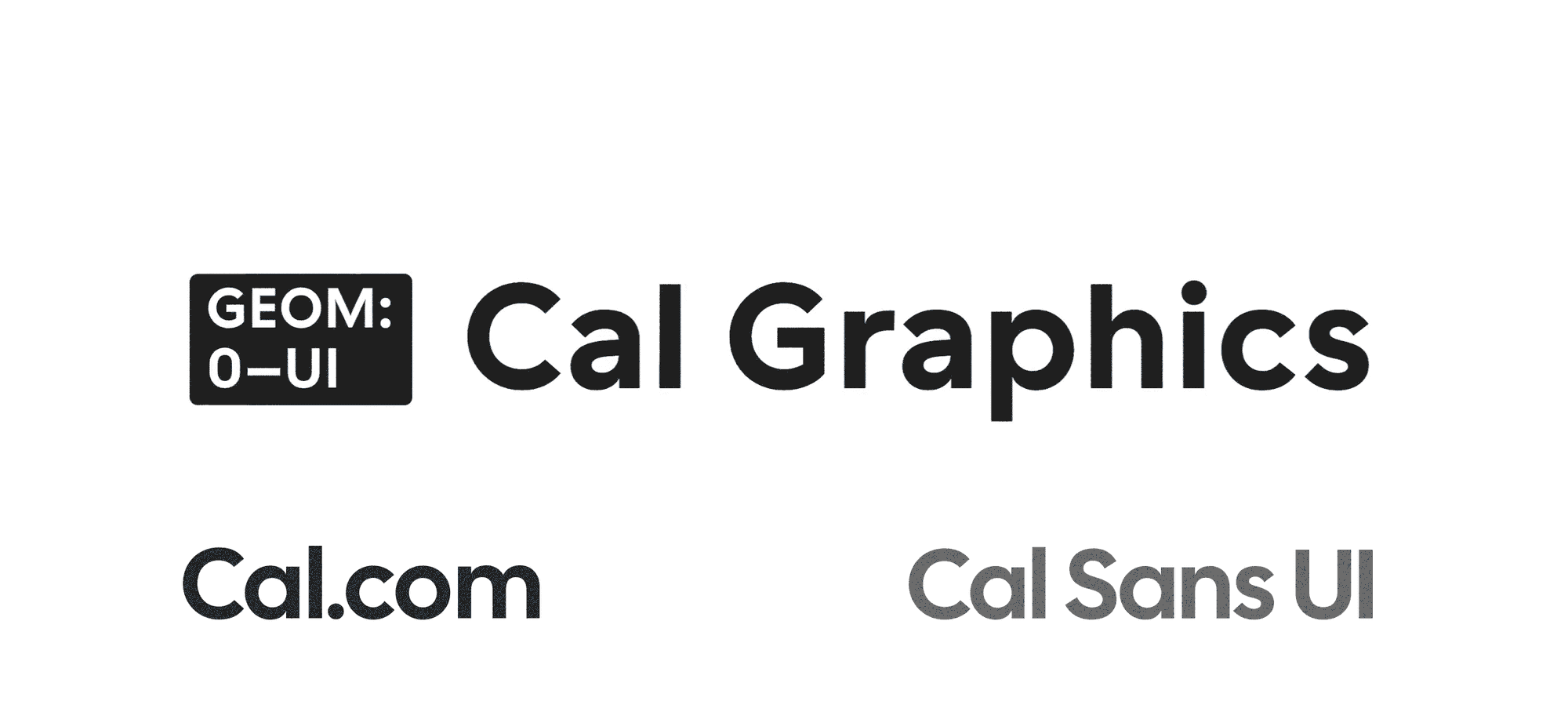 Image 1: Cal Sans UI free font GEOM variable axis animation