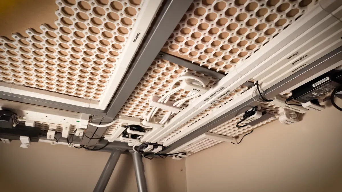 Image 2: 3D print home office Underware cable management system by BlackjackDuck
