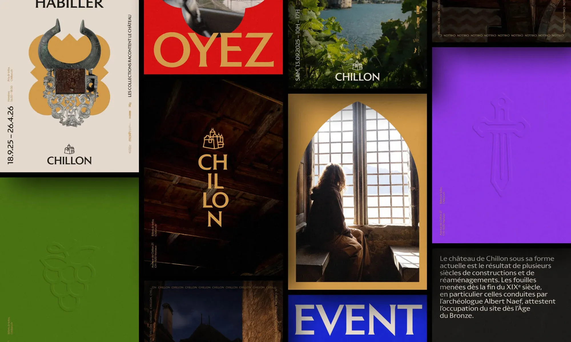 Image 4: Chillon Castle brand identity wayfinding and signage system by Hymn