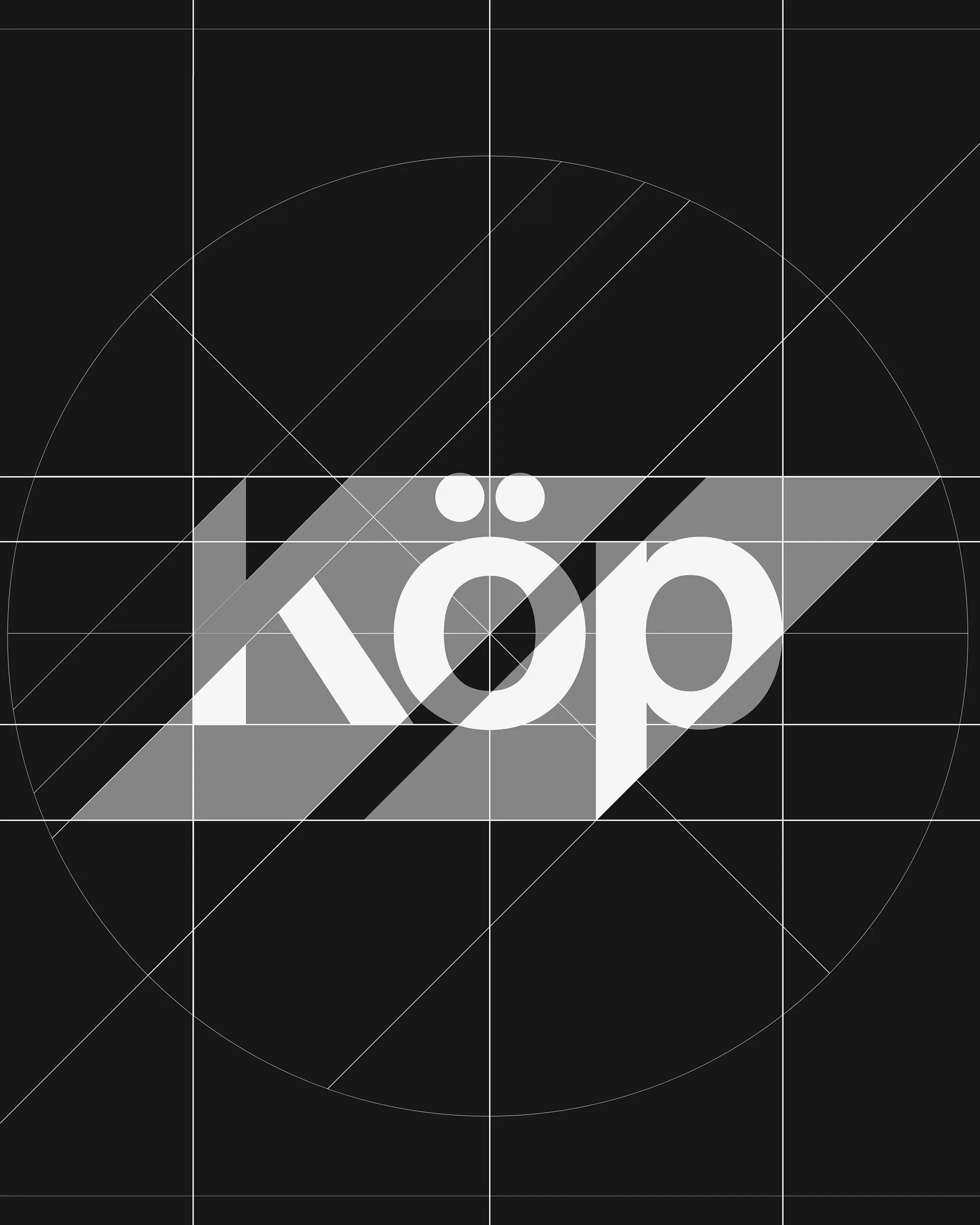 KOEP hair salon brand identity business card with cut angle