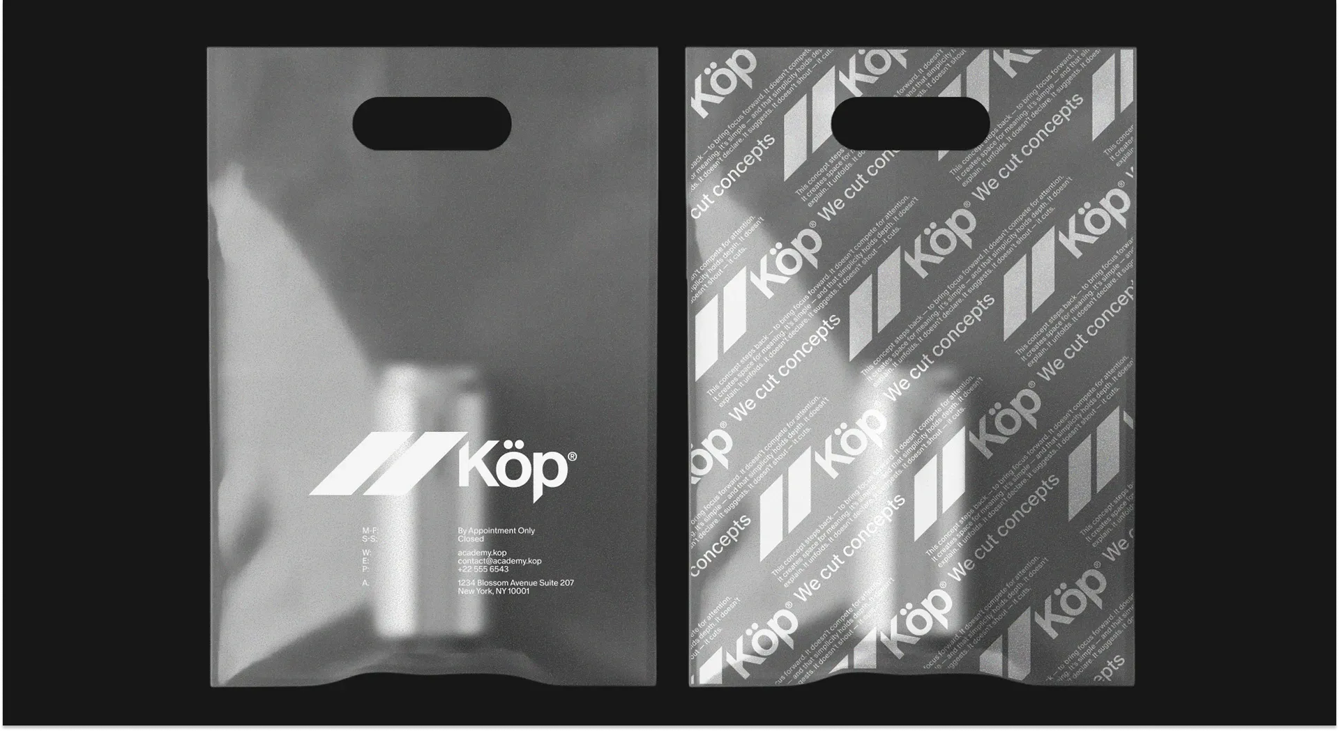 KOEP hair salon brand identity social media template editorial photography
