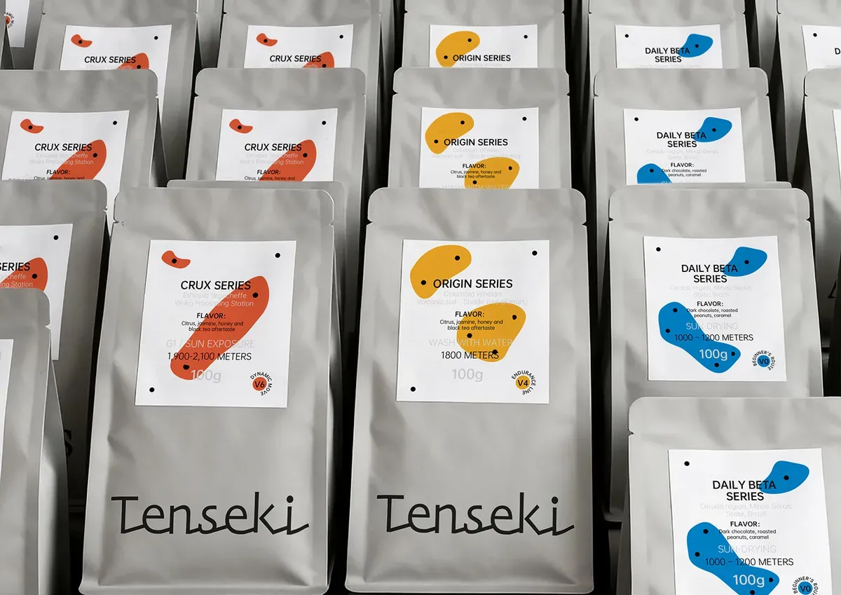 Tenseki "climbing-themed coffee“ - Branding & Packing Design