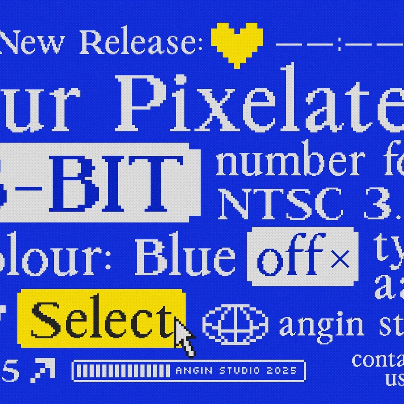 Image 6: Pixelatura: Pixel Font Display Typeface With Classic Serif Bones