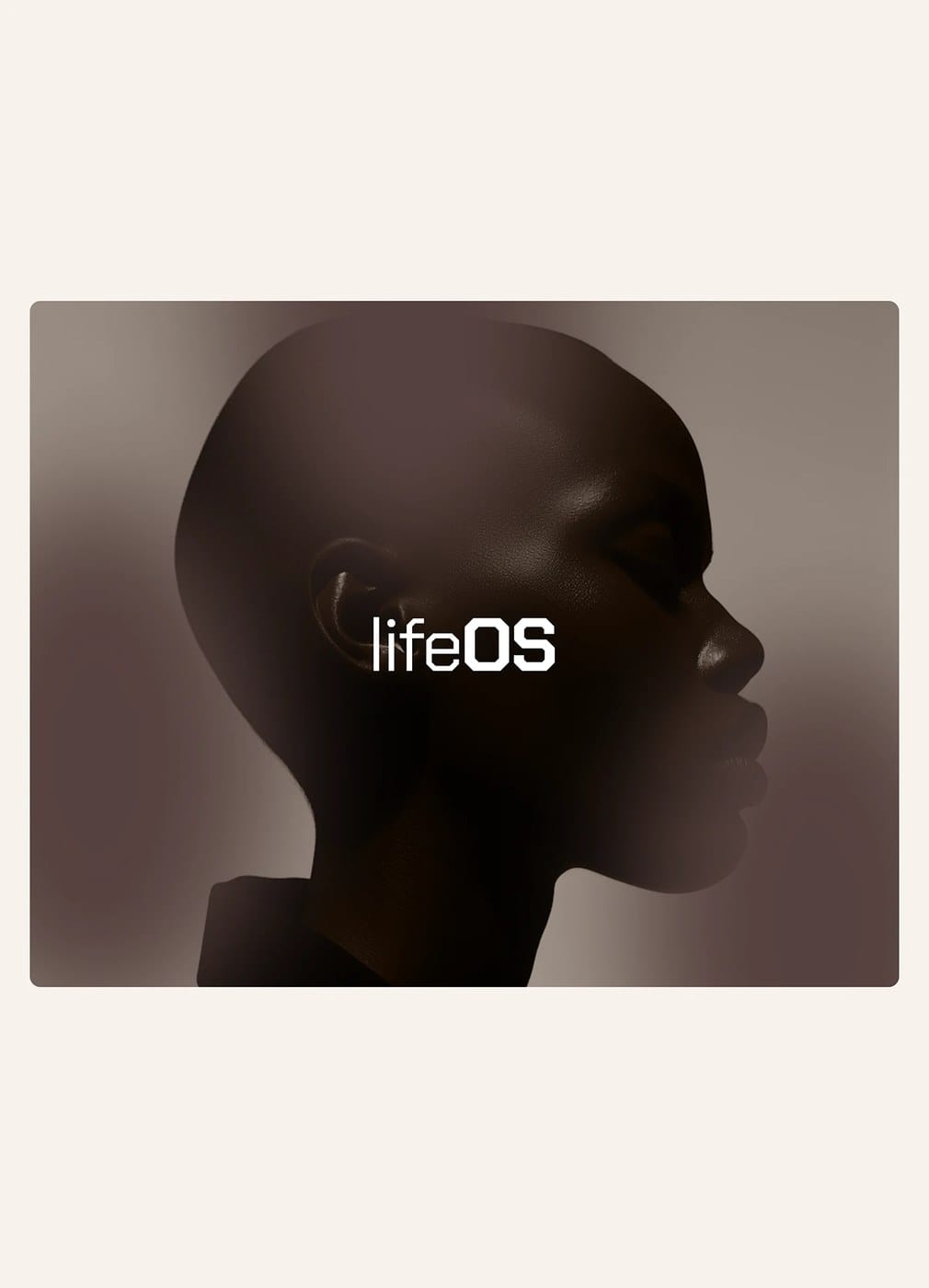 Image 5: lifeOS app design h3ylab minimal mobile AI agent orchestration interface