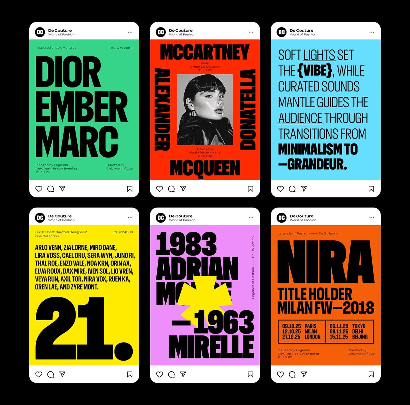 Image 3: Dominique condensed display variable typeface full alphabet character set on black