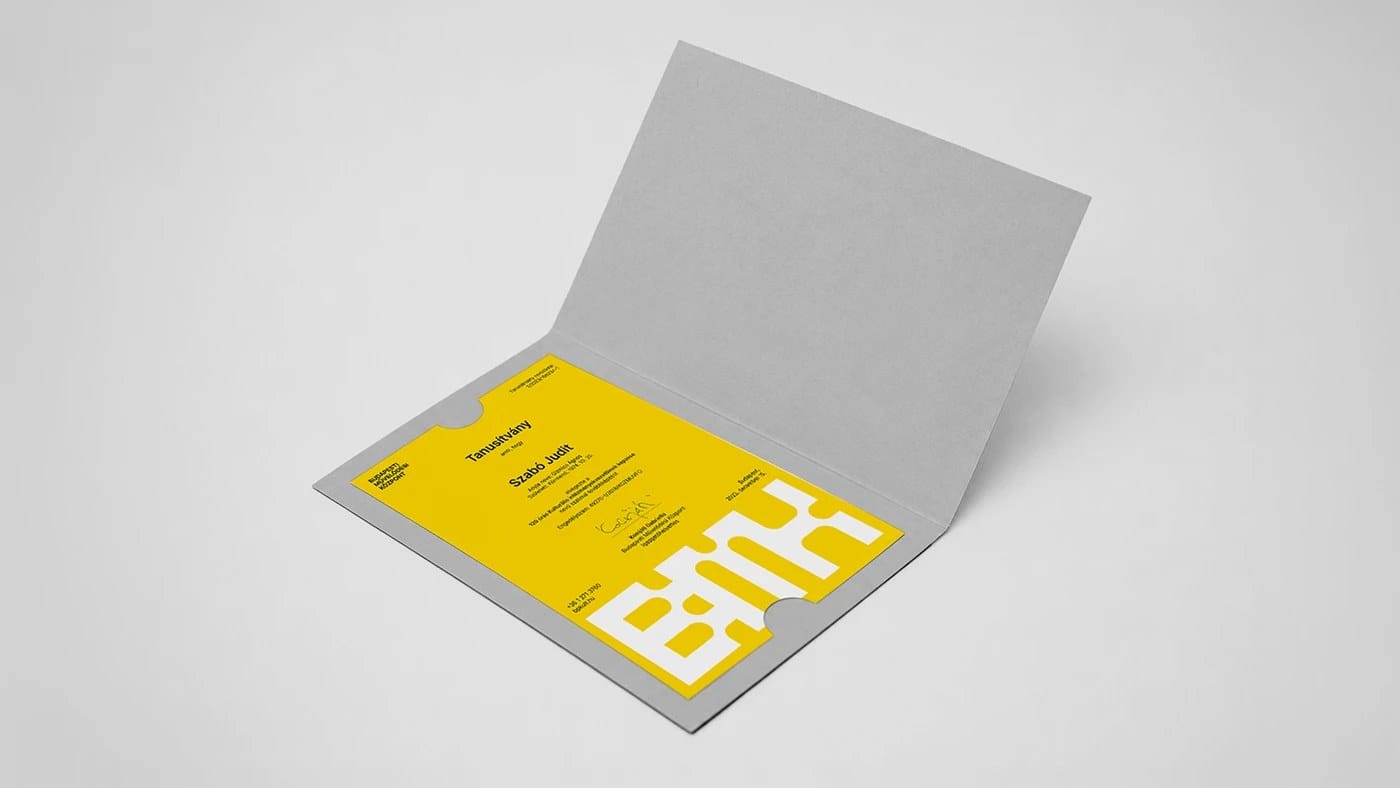 Image 6: Budapest cultural center brand identity environmental signage application