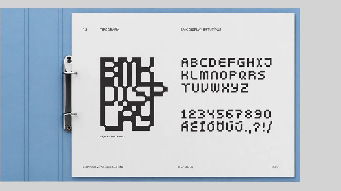 Image 4: Budapest cultural center brand identity full-bleed poster design