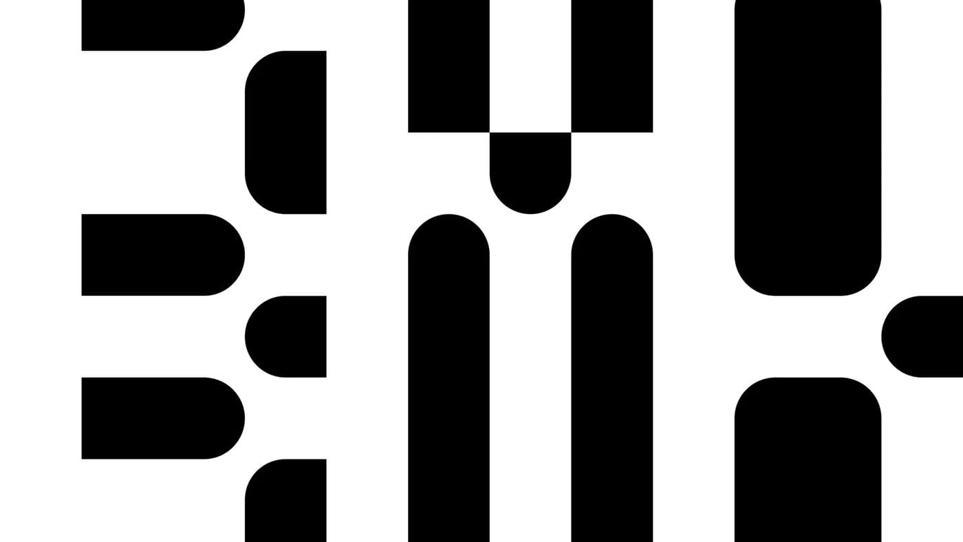 Image 2: Budapest cultural center brand identity — modular arc segment pattern system
