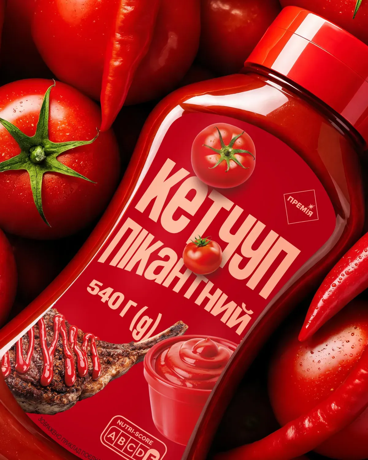 Packaging Design for the Premiya Sauce Line by Silpo