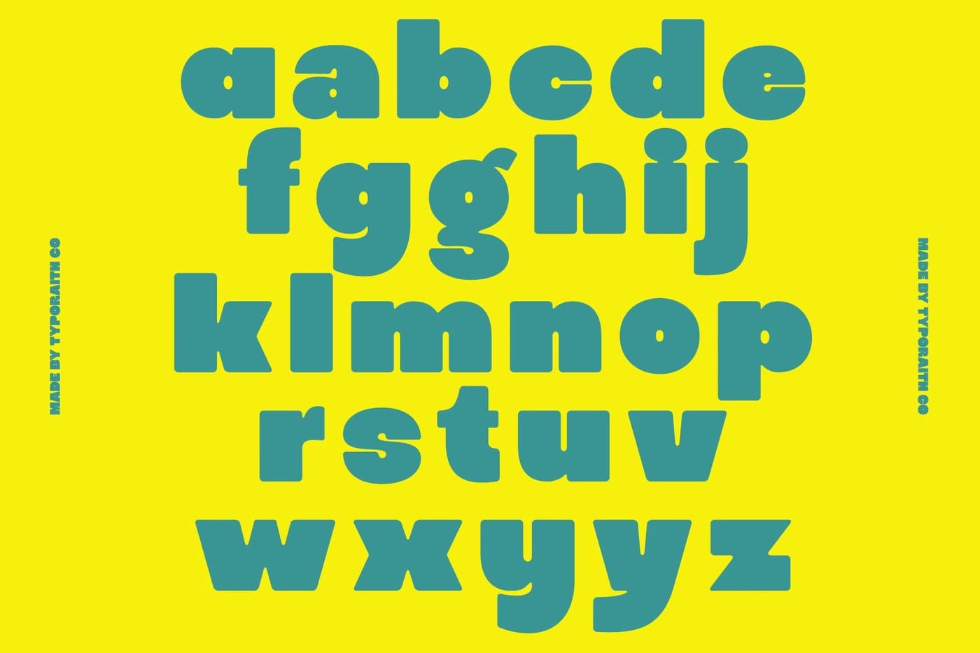Image 4: Display sans serif poster headline application