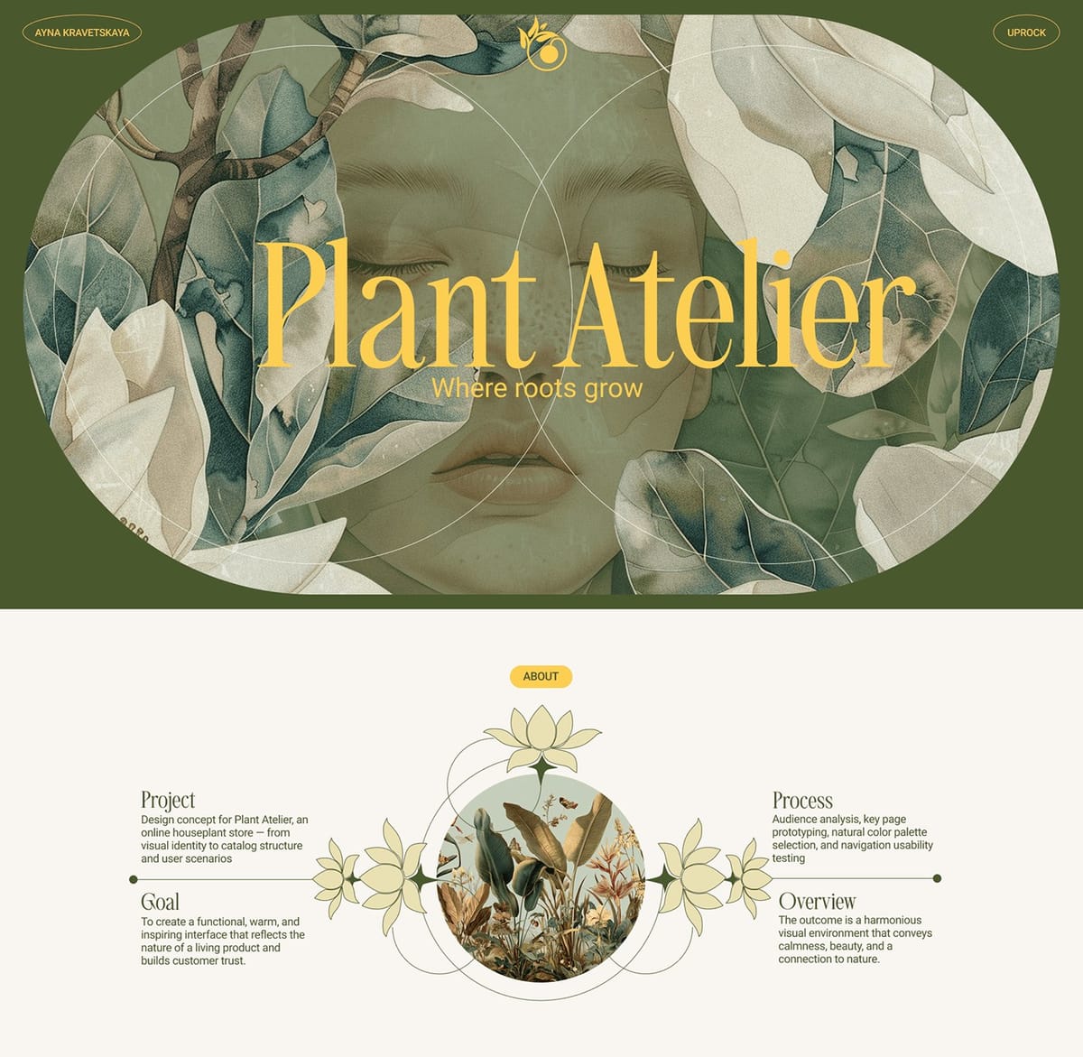 Plant Atelier: Thiết Kế giao diện E-Commerce Tối Giản Cho Cây Cảnh Trong Nhà