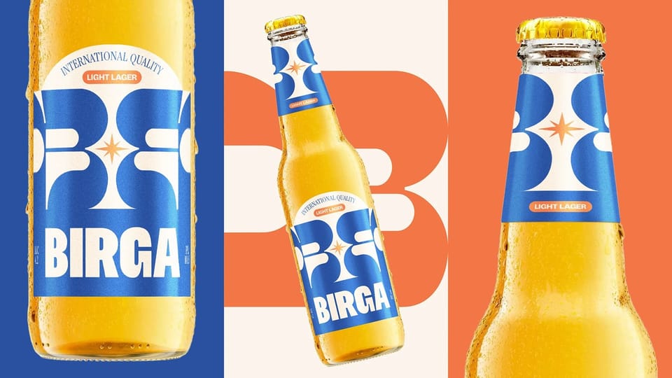 Typography Mạnh Mẽ Định Vị Thương Hiệu Bia Birga