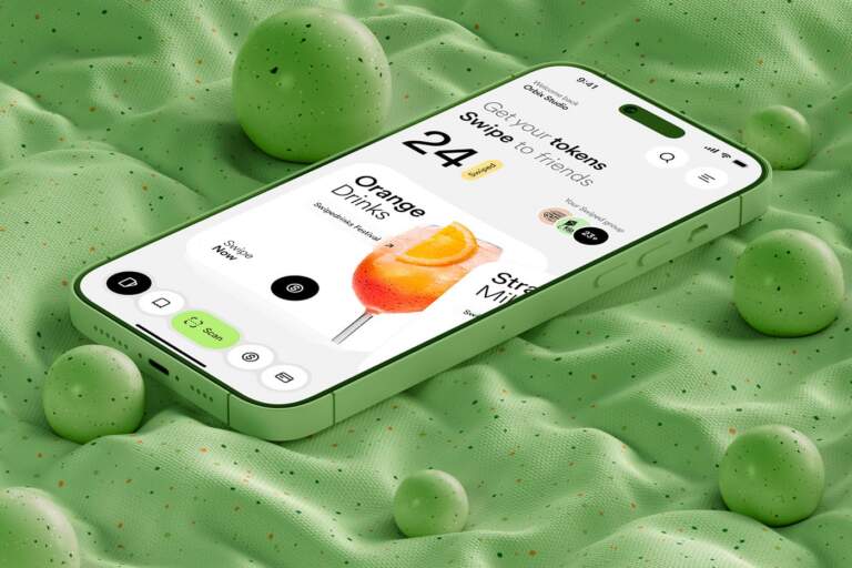 Image 1: Image from the Swipe Drinks: A Kid-Friendly UI UX Design Case Study article on Abduzeedo