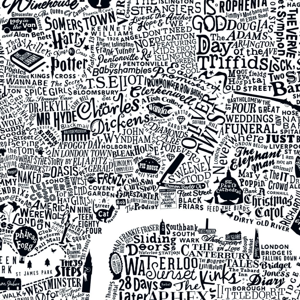 Typographic Maps của London: Hành trình mười năm vẽ bản đồ bằng kiểu chữ