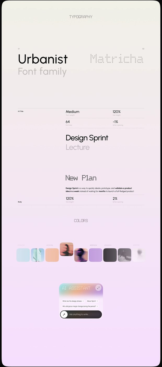 Image 5: AI workspace UX UI design dashboard sidebar navigation