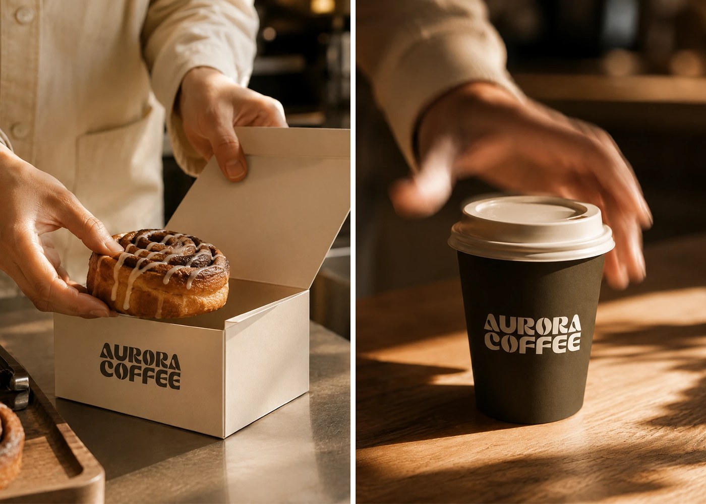 Image 6: Aurora l Coffee application detail — packaging design by Pial Biswas ✪