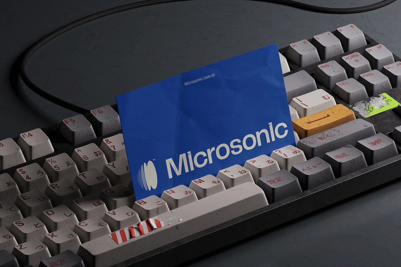 Image 7: Microsonic context shot — display typography design by Estúdio BRN BRANDS
