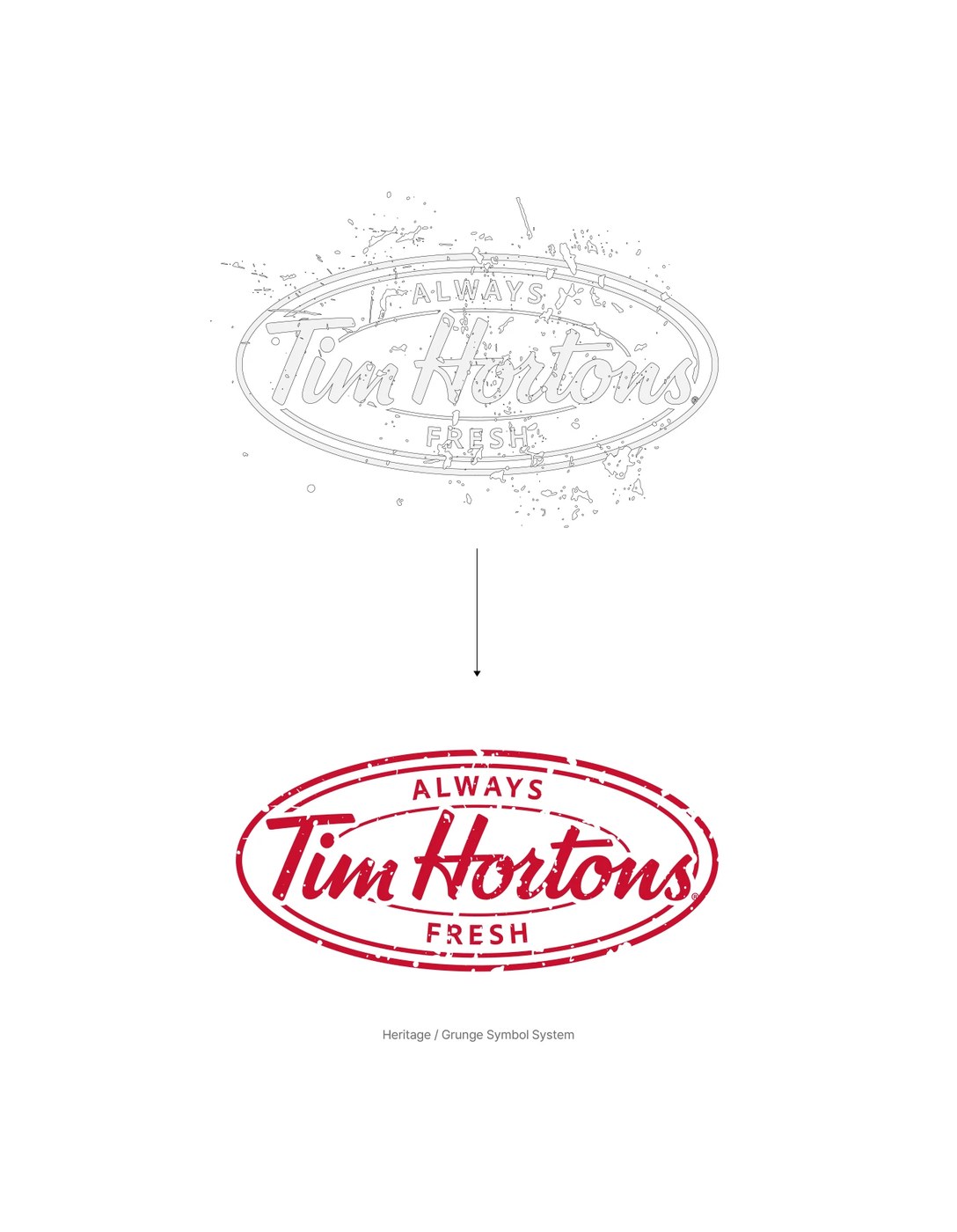 Image 2: Tim Hortons City Branding detail view — brand identity design by studio le_m