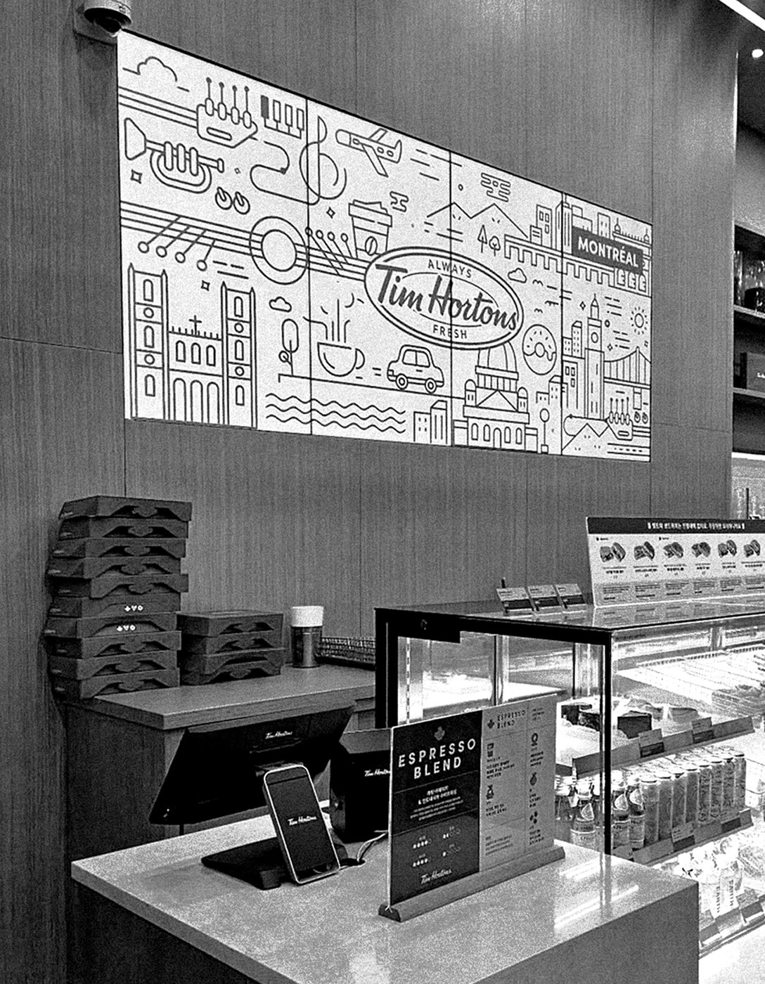Image 3: Tim Hortons City Branding system overview — brand identity design by studio le_m