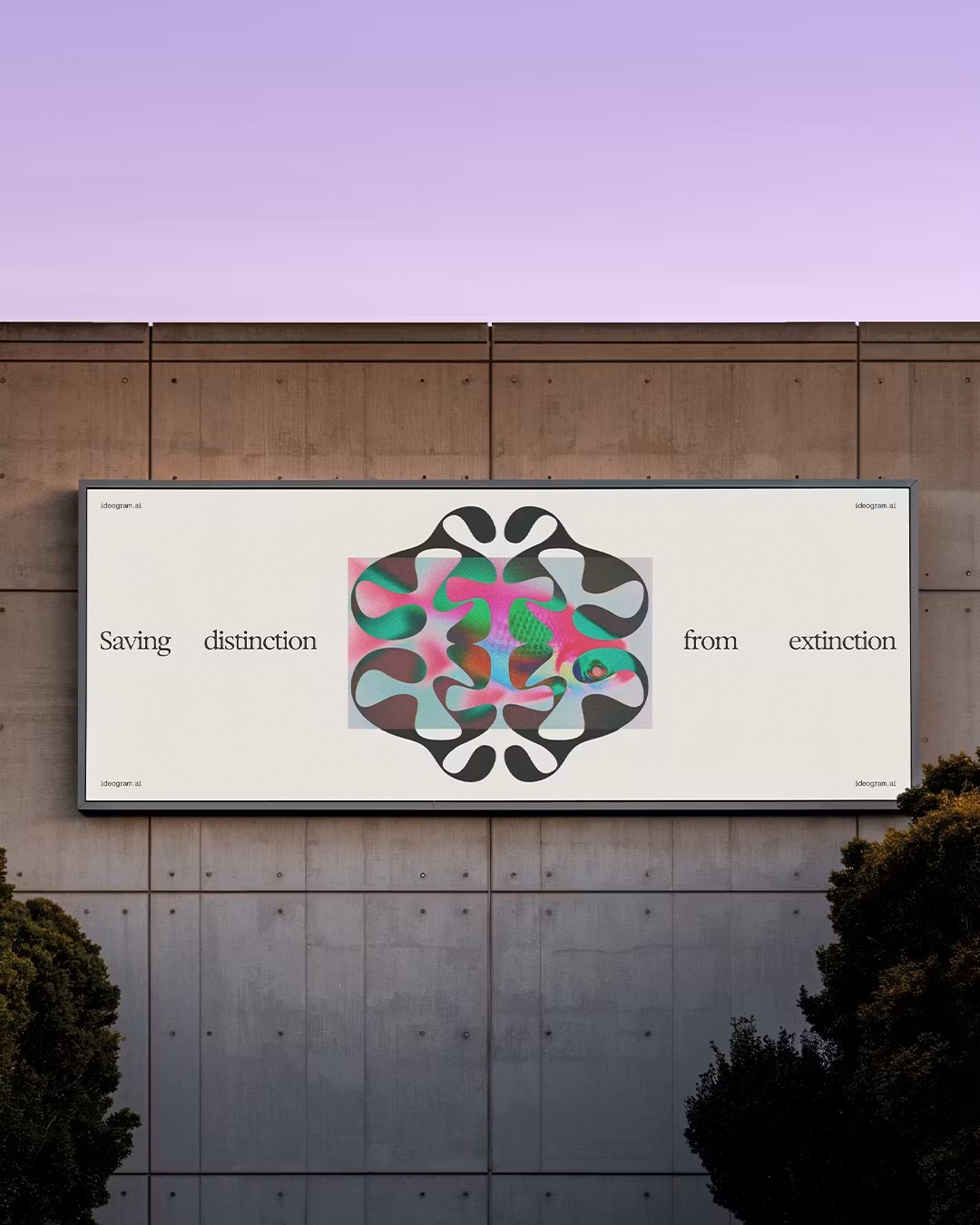 Image 3: Ideogram brand identity system billboard tall format — How&How