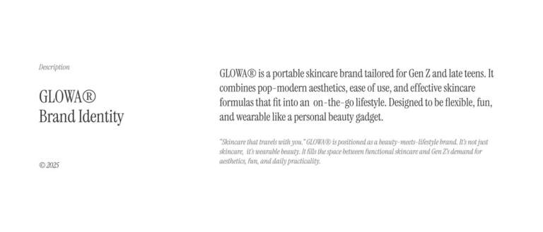 Image 1: GLOWA® Skincare Branding & hero shot — packaging design by Creavora ®