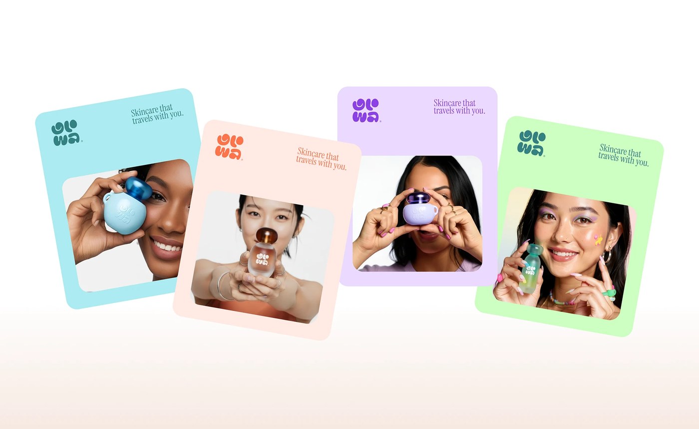 Image 6: GLOWA® Skincare Branding & application detail — packaging design by Creavora ®