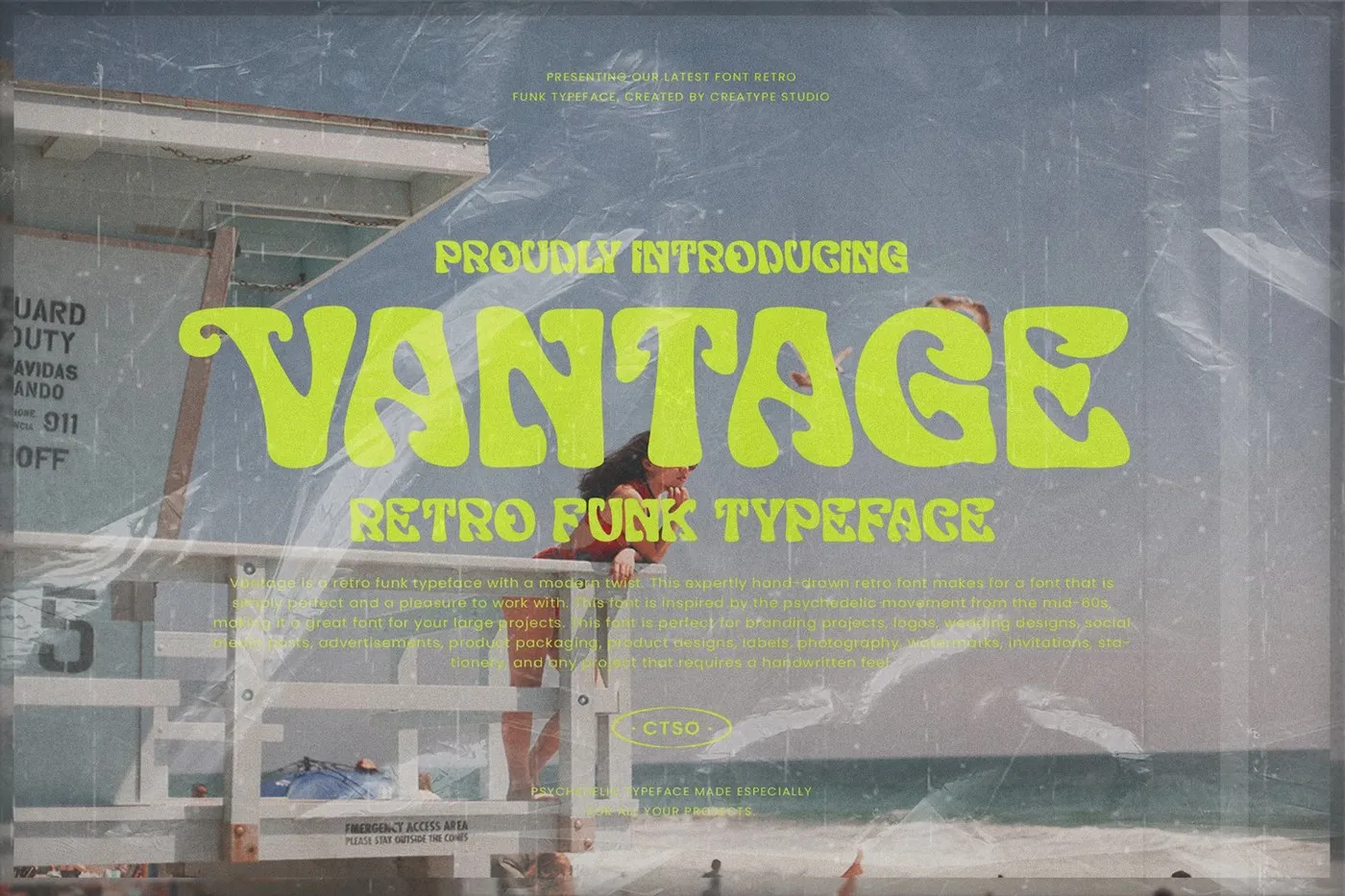 Vantage: Font chữ Retro Funk mang hơi thở những năm 60