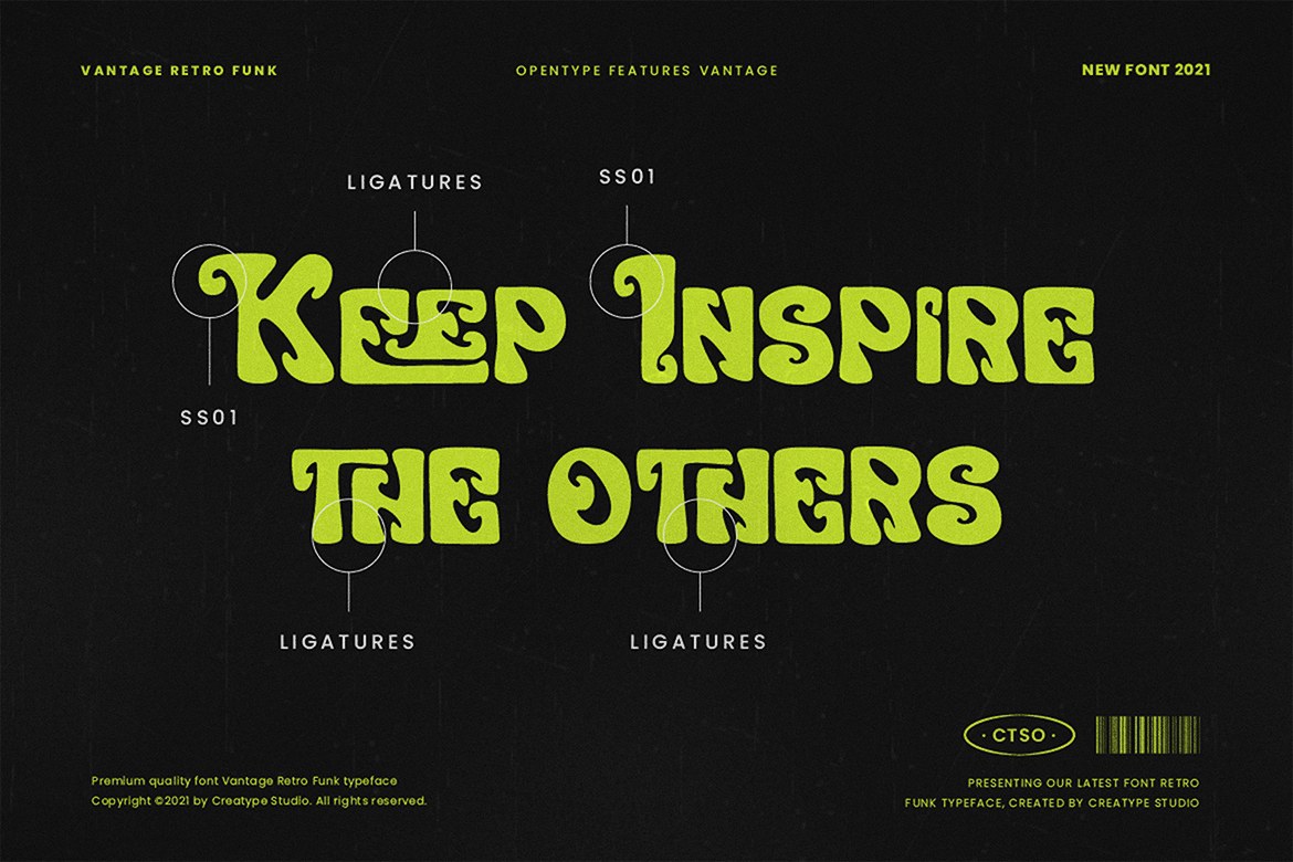 Image 7: Editorial book page mockup showing the Vantage free font.
