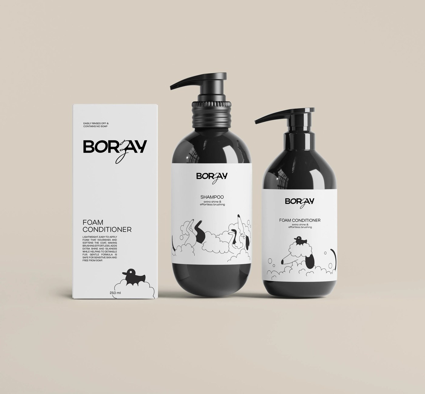Image 2: Borzay dog brand packaging design detail by Yulia Noten