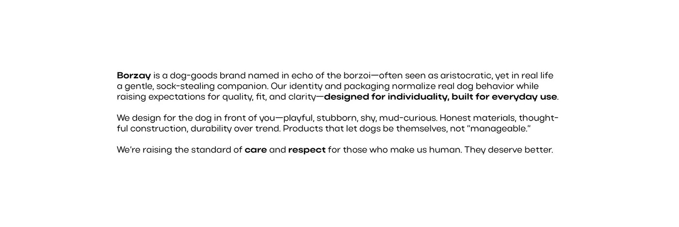 Image 4: Borzay packaging design brand identity application by Yulia Noten