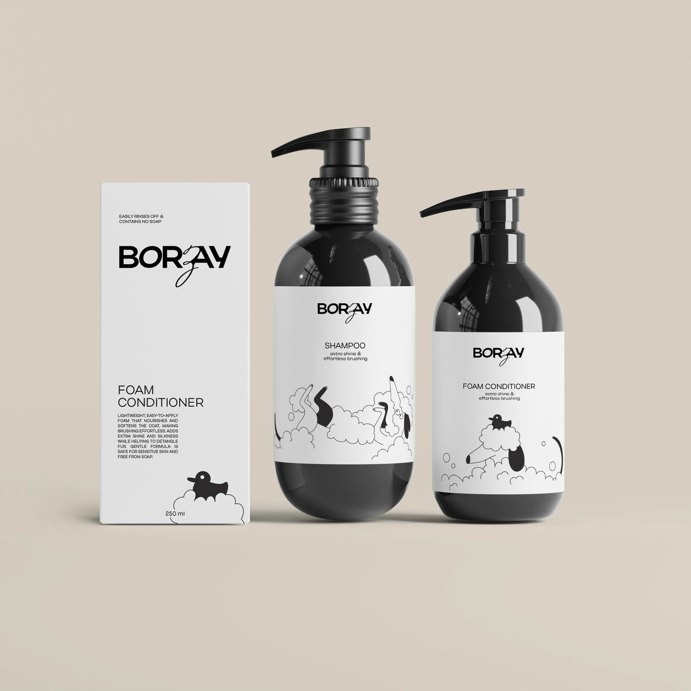 Image 9: Borzay: Dog Brand Identity and Packaging Design by Yulia Noten