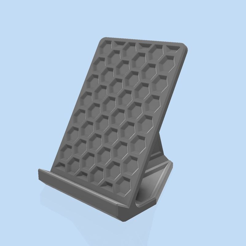 Giá đỡ điện thoại in 3D với cấu trúc lưới lục giác của Boogie