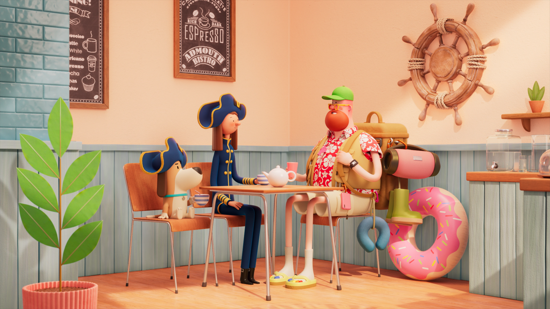 Image 4: Still from the Admiral Insurance animated spot Ready for Anything.