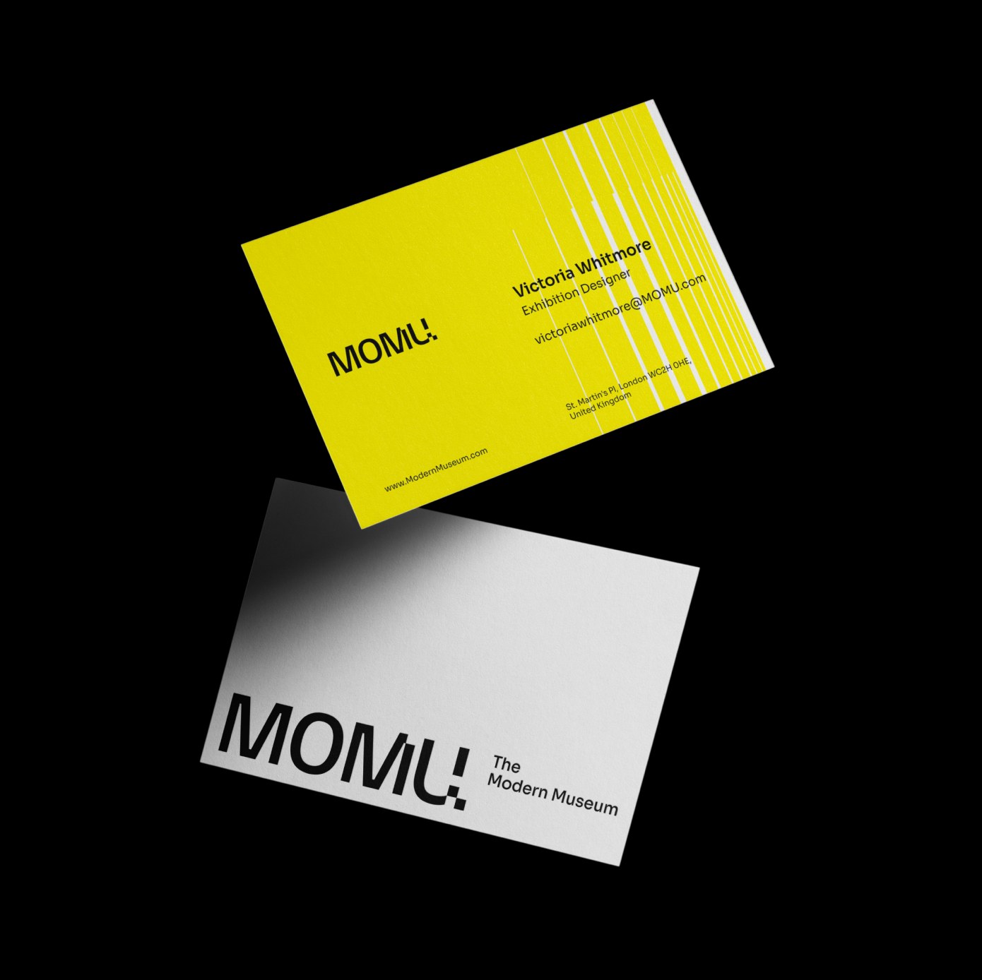 Image 3: Concentric wave patterns and layouts in the museum brand identity design.