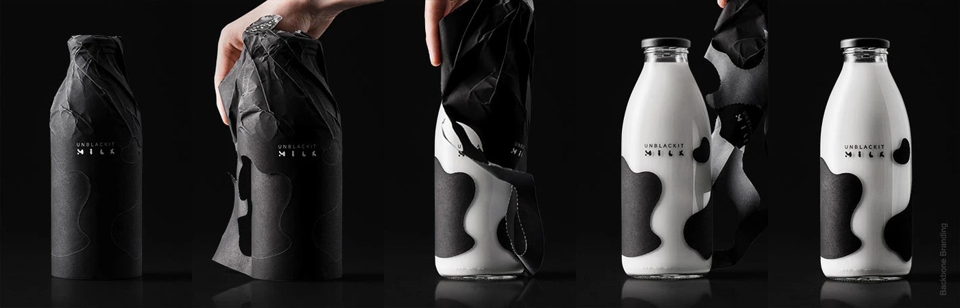 Image 4: UNBLACKIT composition detail — packaging design by Backbone Branding