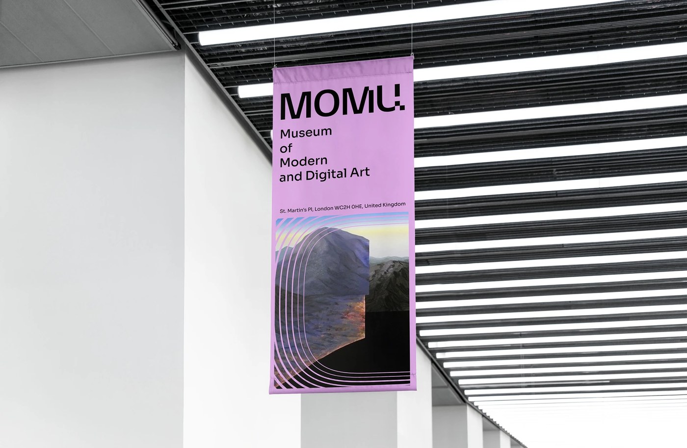 Image 6: Stationery and envelope system of the museum brand identity design.