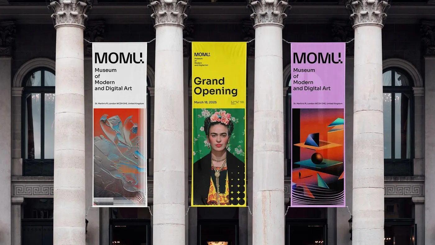 MOMU London: Hệ thống nhận diện thương hiệu lấy cảm hứng từ sự cộng hưởng và chuyển động của những bước sóng