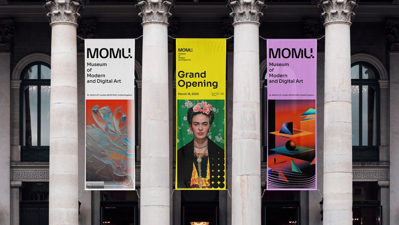 MOMU London: Hệ thống nhận diện thương hiệu lấy cảm hứng từ sự cộng hưởng và chuyển động của những bước sóng