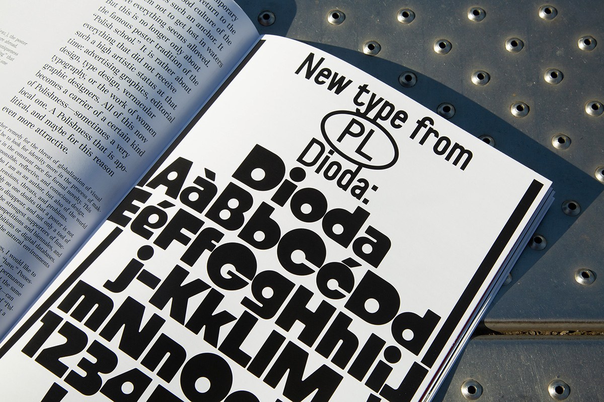 Image 4: PLOP #02 poster section — Polish graphic design editorial