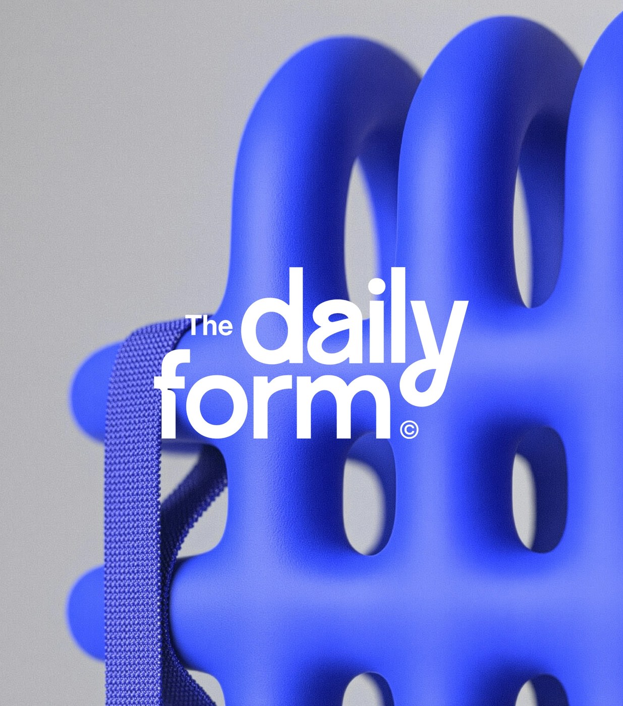 Image 5: dynamic brand identity rotating color system - The Daily Form canvas tote bag and brand illustration