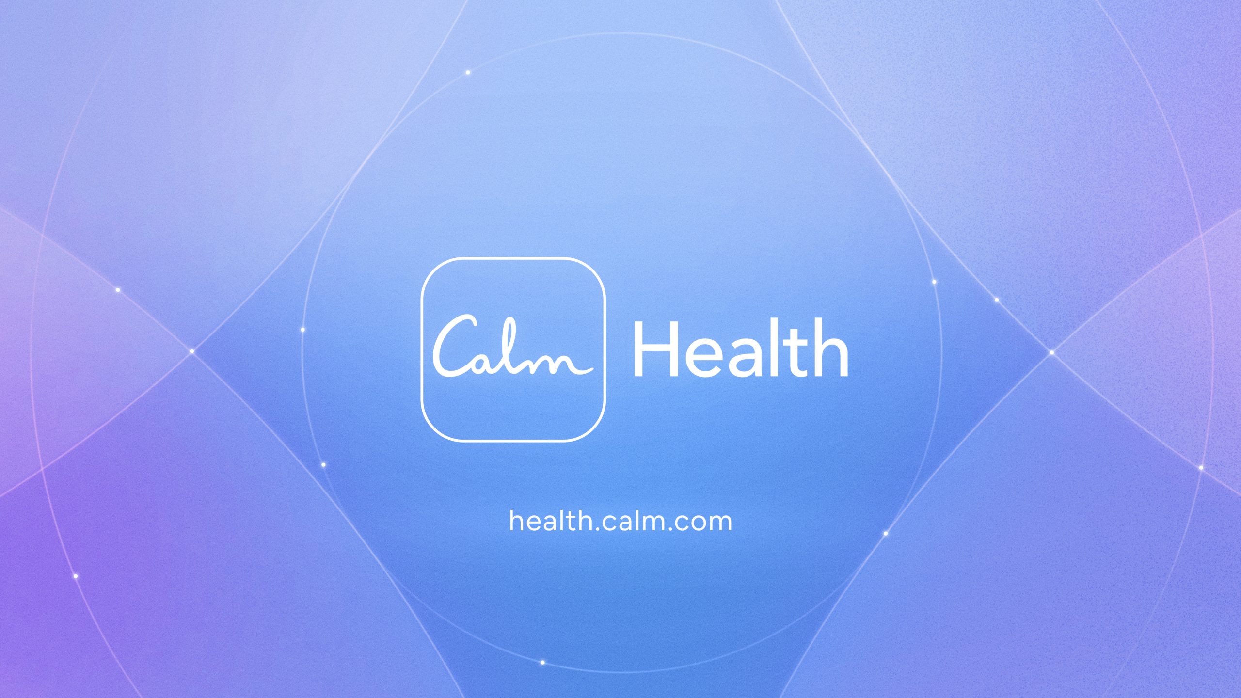 Image 6: Calm Health logo card with the URL health.calm.com.