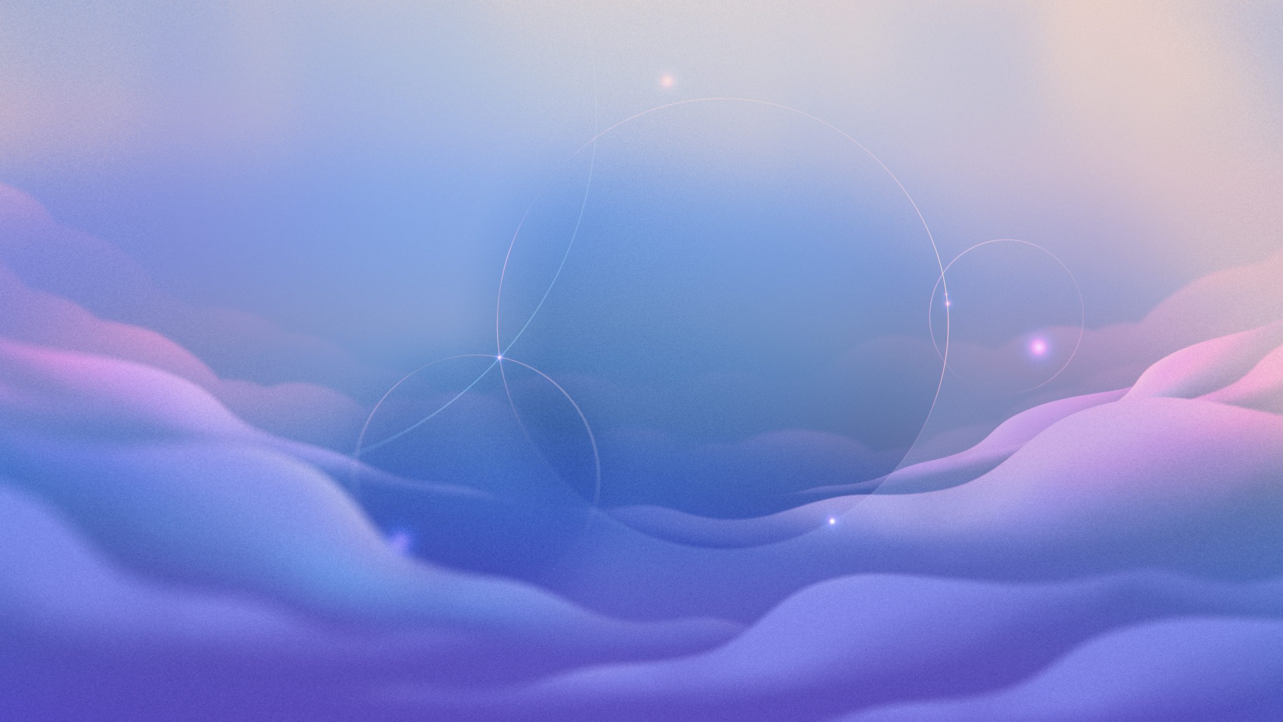 Image 3: Dreamlike purple cloudscape from the Calm Health film.