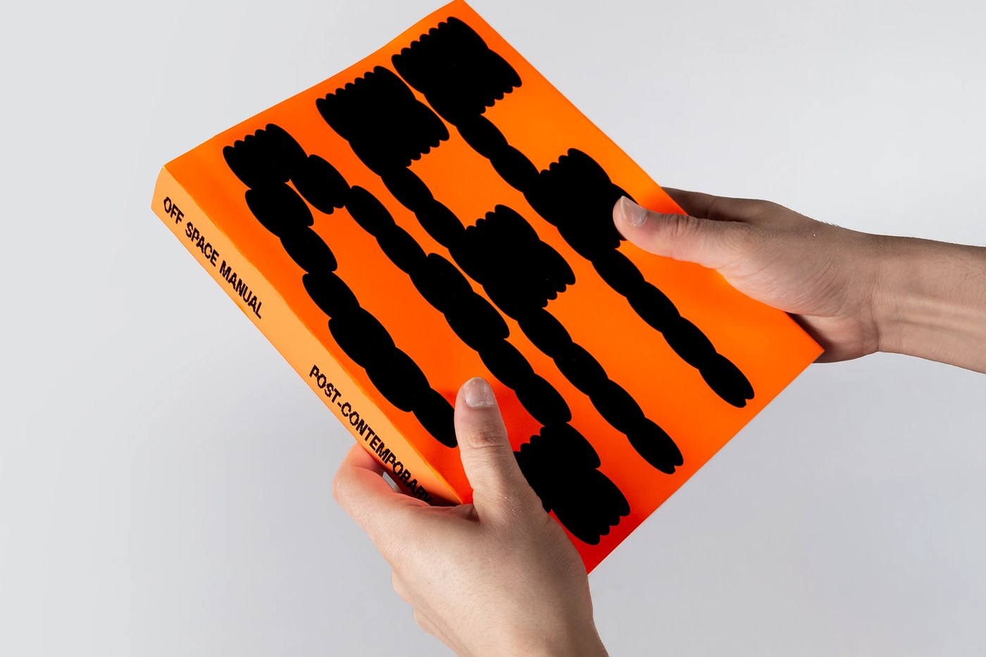Image 1: OFF SPACE editorial design poster showing clean typography and layout.