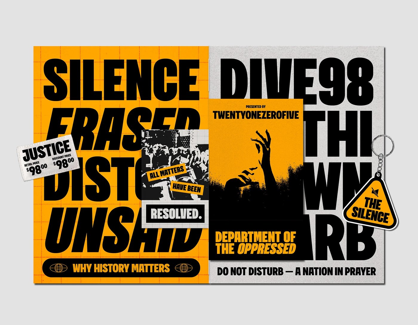 Image 2: bold condensed display typeface Overzero posters and merchandise