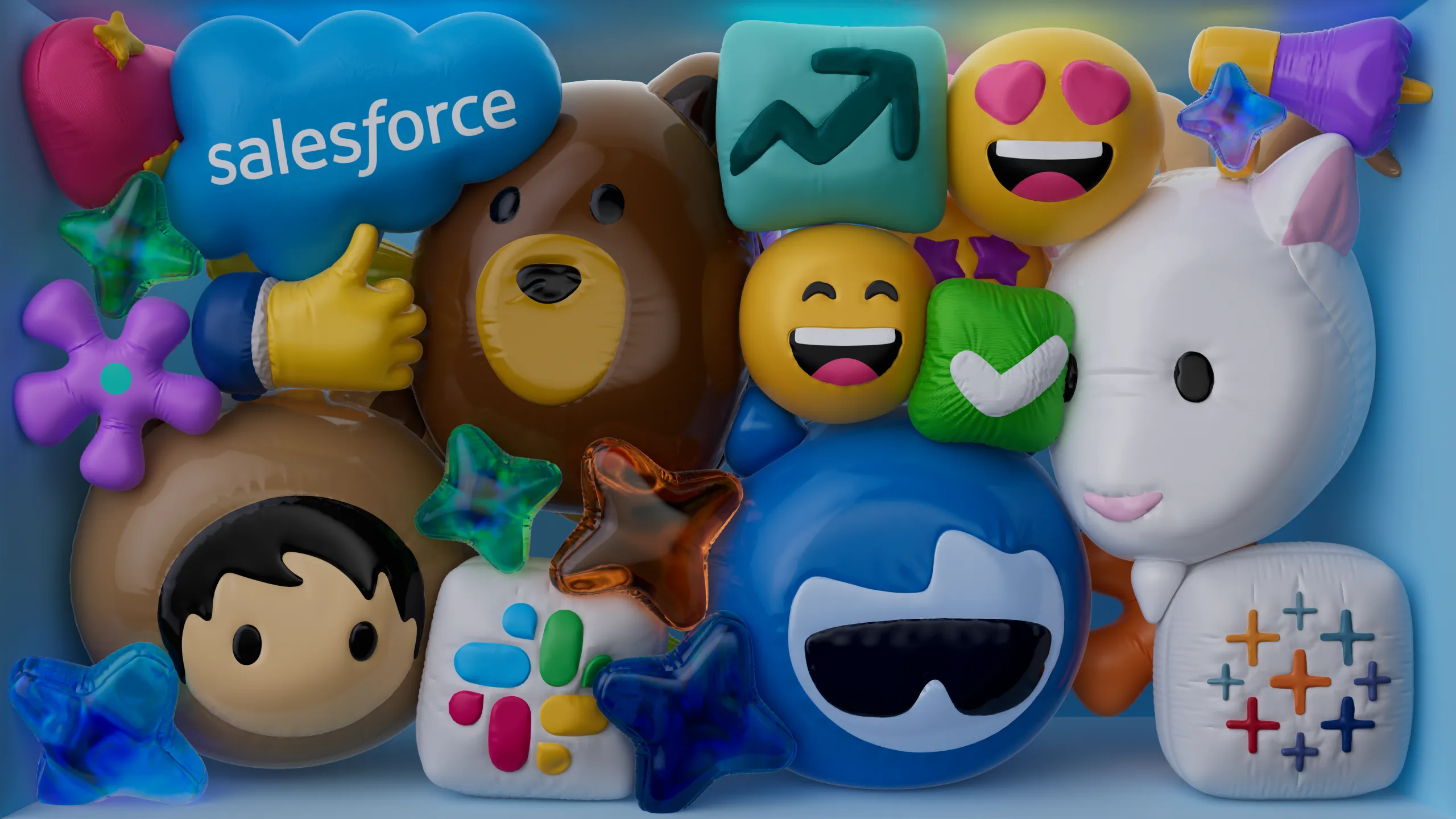 Hệ thống hoạt họa phao hơi bồng bềnh tại các văn phòng Salesforce
