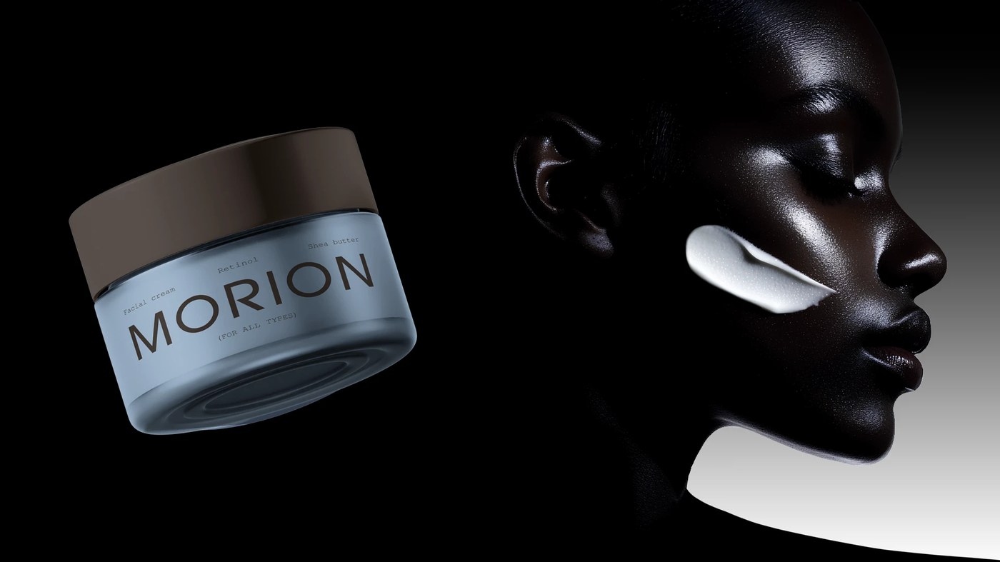 Image 5: Cosmetics packaging design showcasing close-up textures of the thick paper boxes and embossed tactile logo lettering.