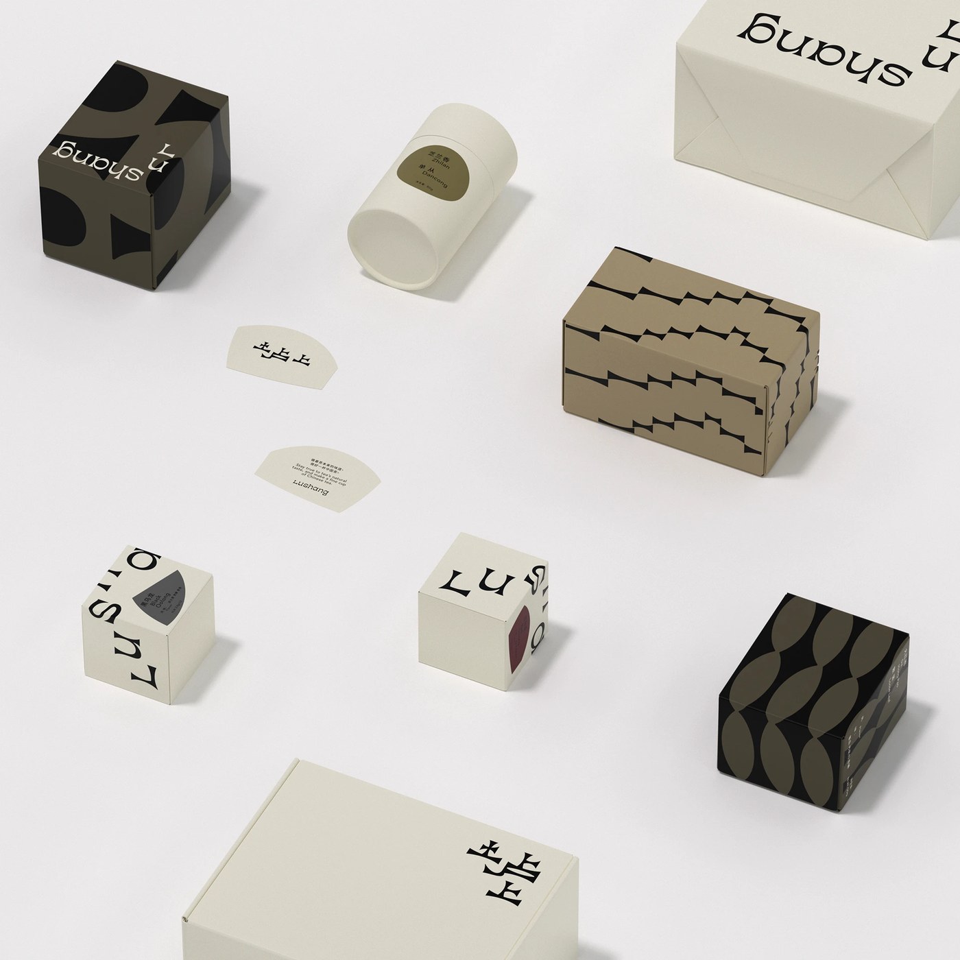 Image 8: Lushang BRANDING & PACKAGING closing detail — packaging design by taoSTUDIO 张韬
