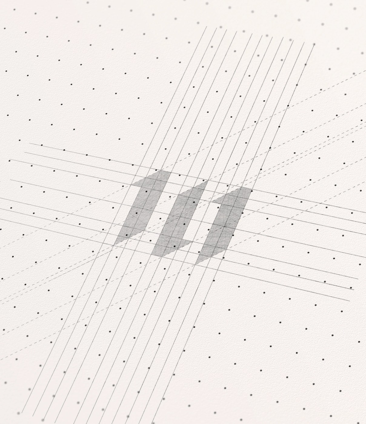 Image 6: Stationery design detail and business cards with monogram — personal brand identity designer by Mehdi Drd