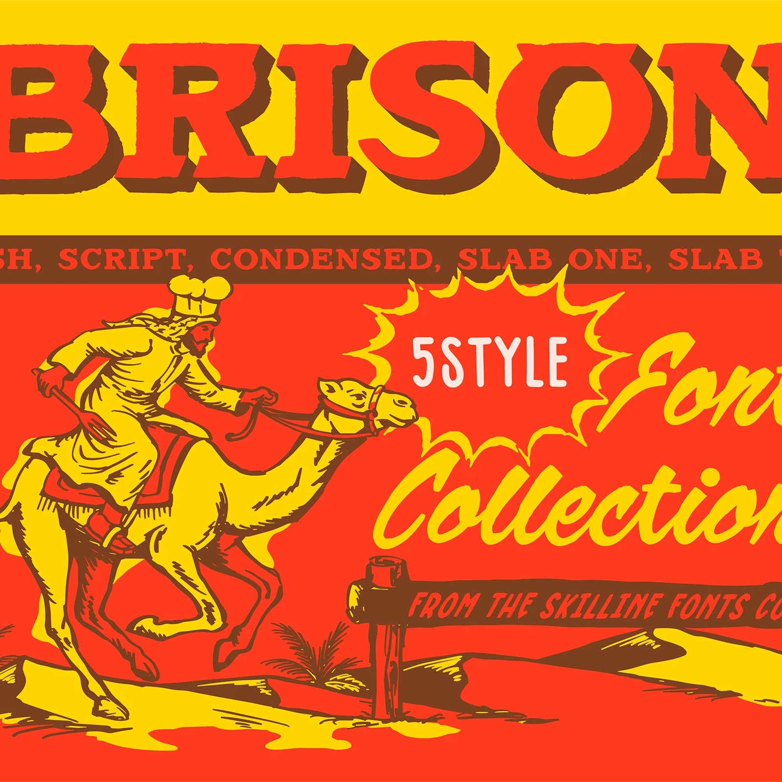 Image 4: SFC Brison — Bold Retro Western Typeface Bundle